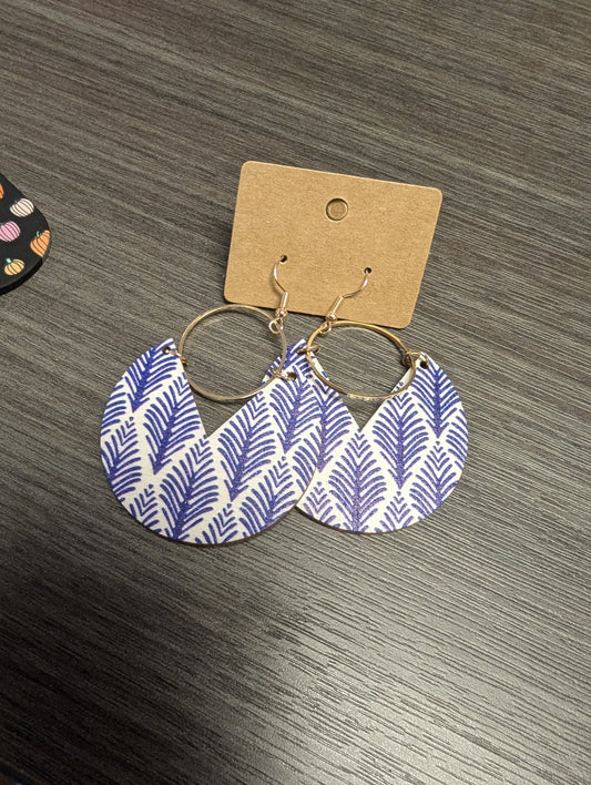 Blue Circle Dangles