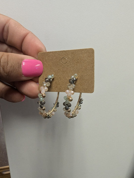 Sparkle Bead Hoops