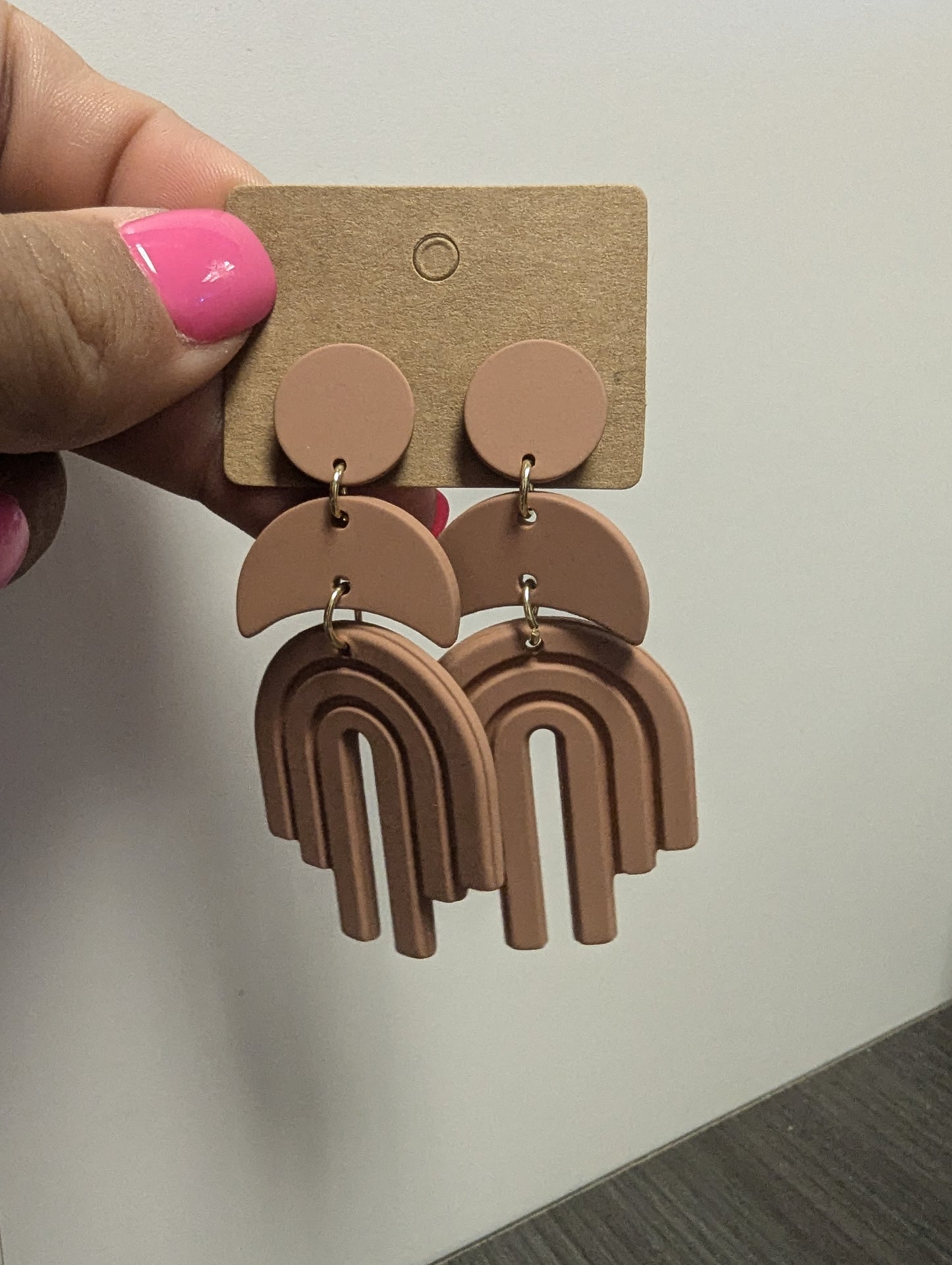 Drop Brown Earrings