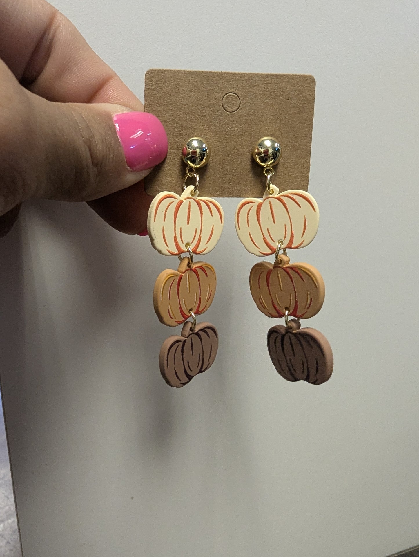 Pumpkin Stack Earrings