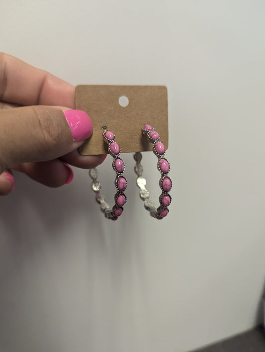 Pink Rock Hoops