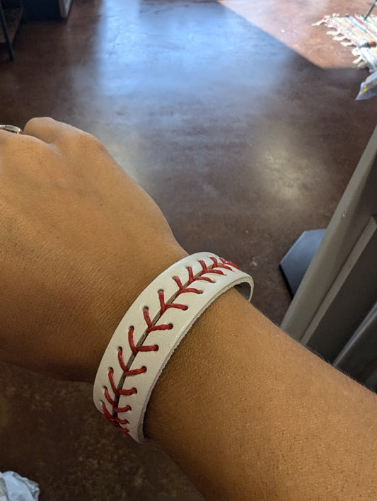 Baseball Leather Bracelet
