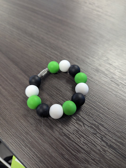 Green/Black Cup Charm