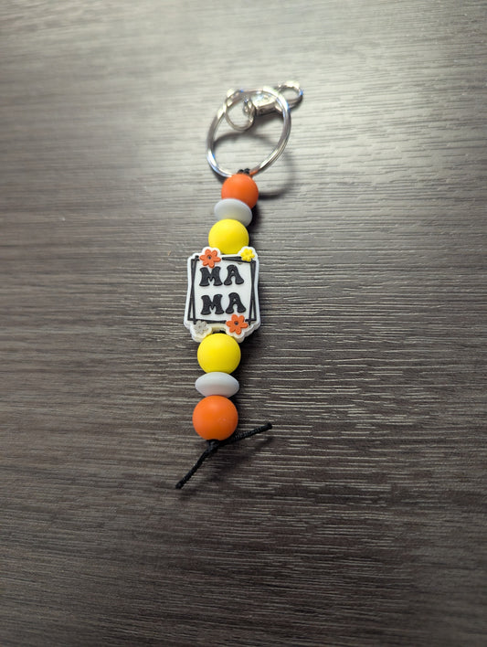 Mama Orange Keychain