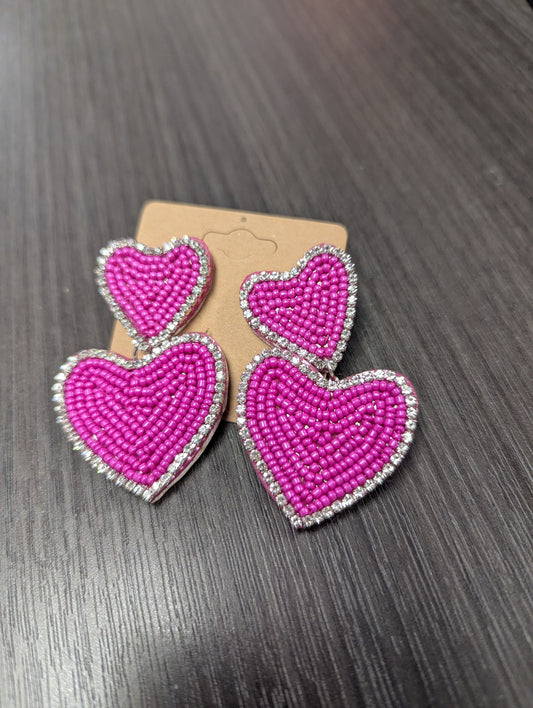 Double Heart Earrings