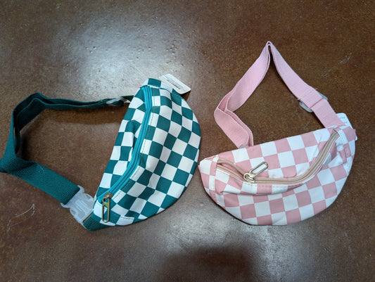 Checkered Chest Bag