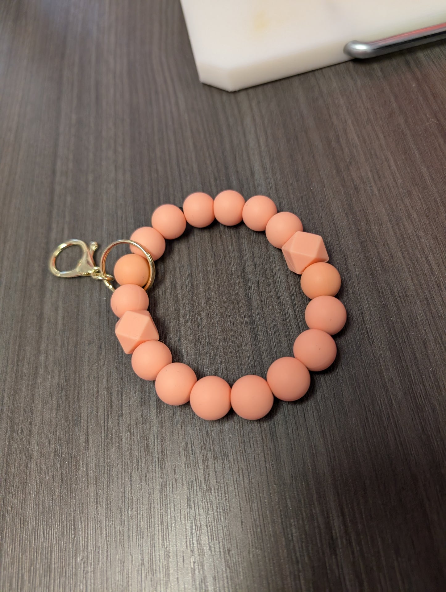 Peach Wristlet