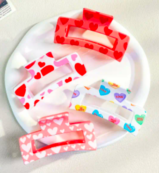 Valentine's Hair Clips