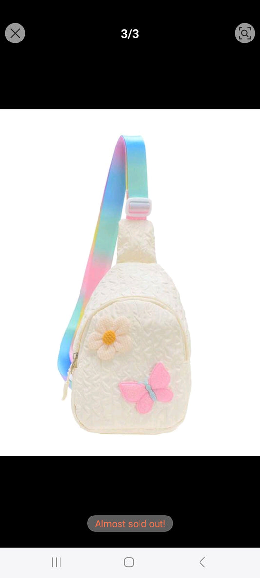 Girls Flower Crossbody