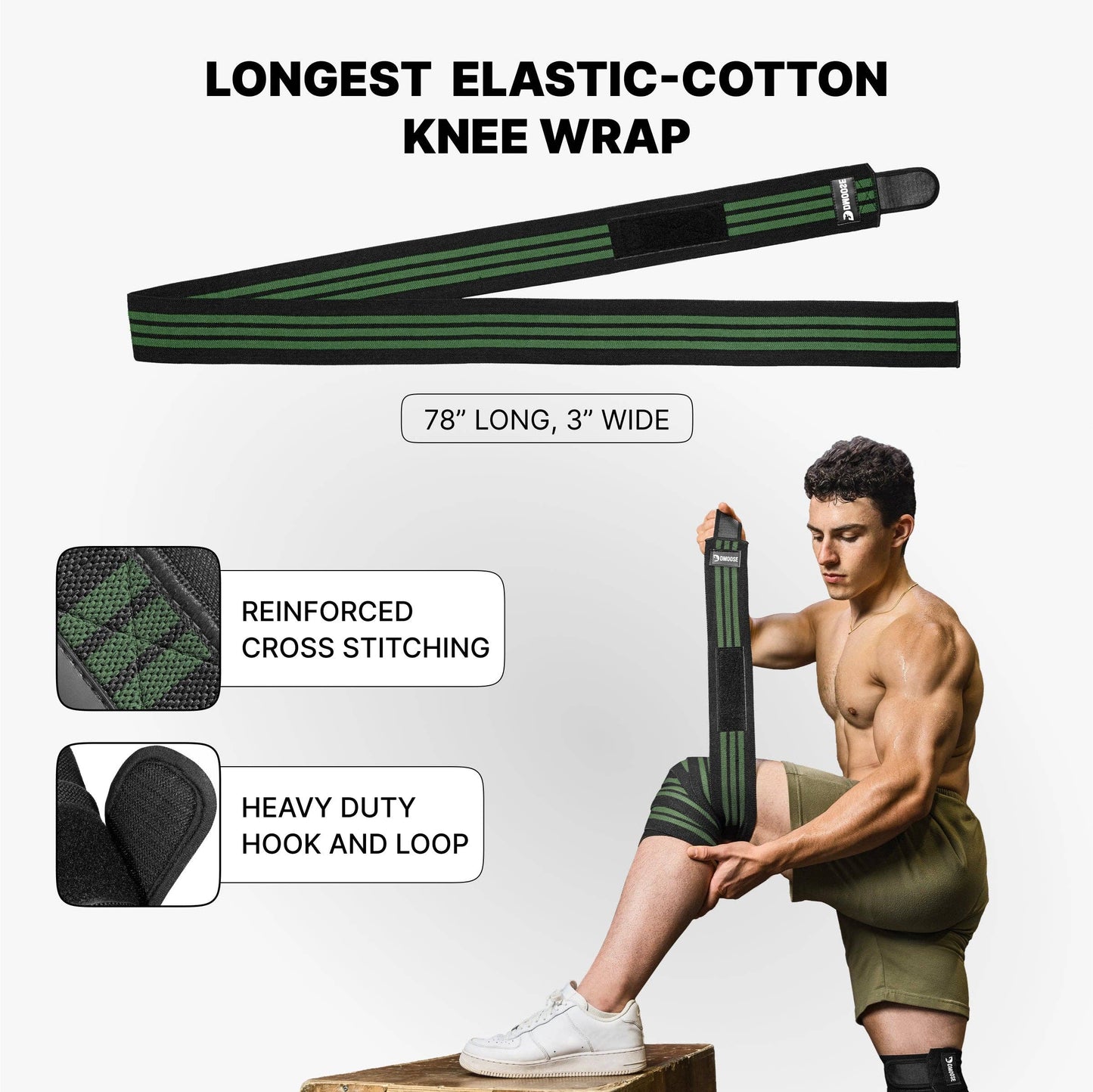 Knee Wraps for Weightlifting: American I (Pair)