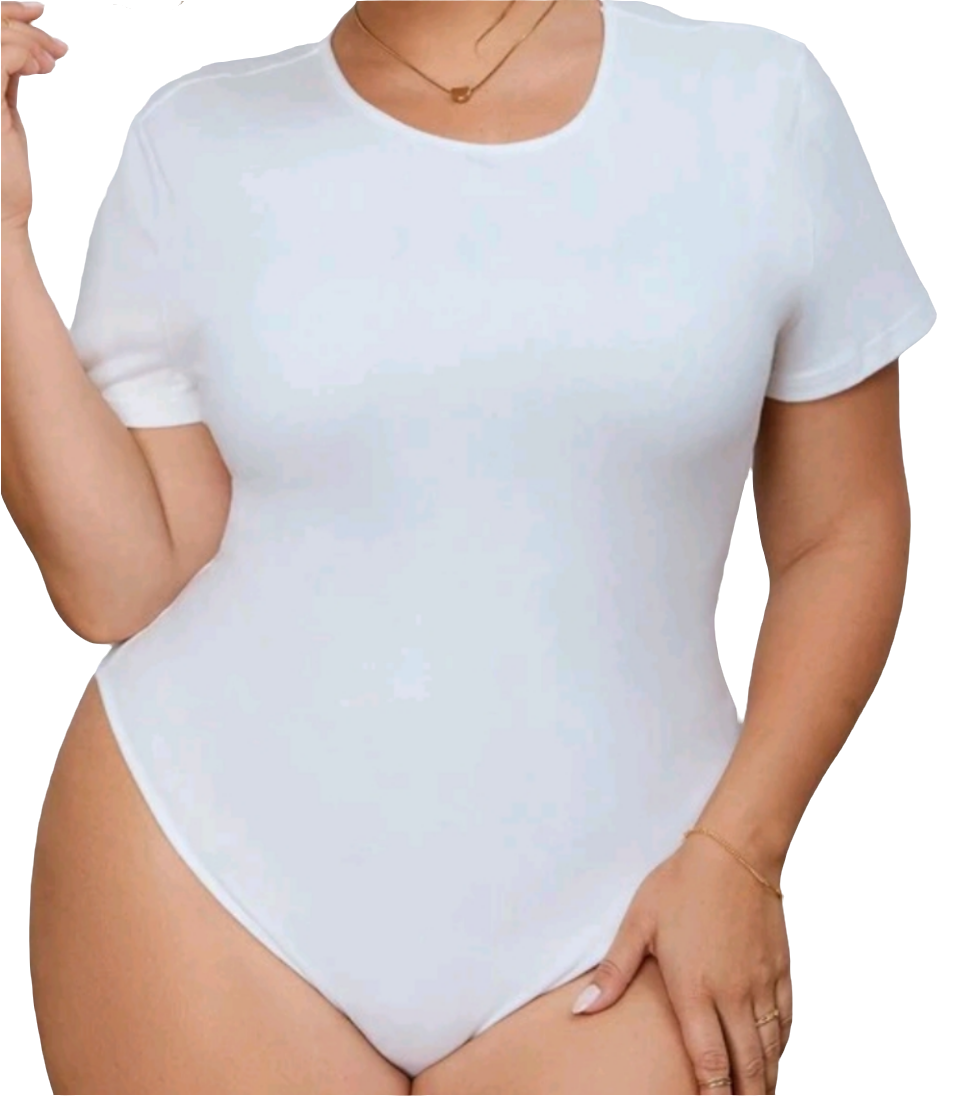 Plus White Bodysuit