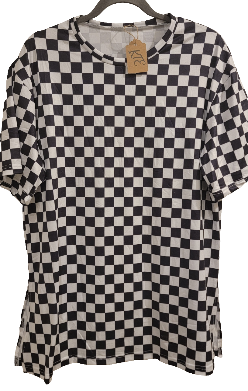 Plus Size Checkered