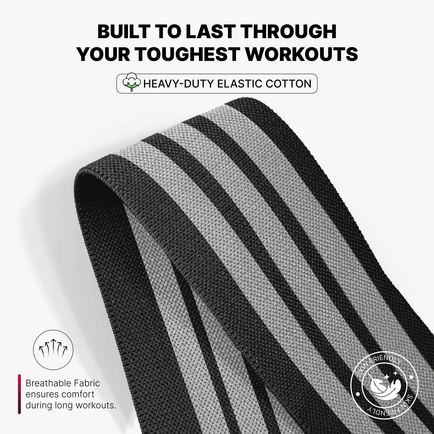 Knee Wraps for Weightlifting: Black (pair)