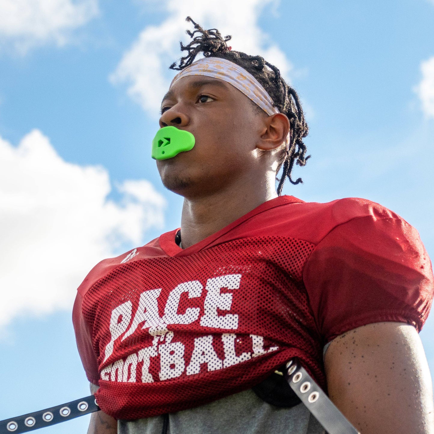 Hue Hot Green Football Mouthguard