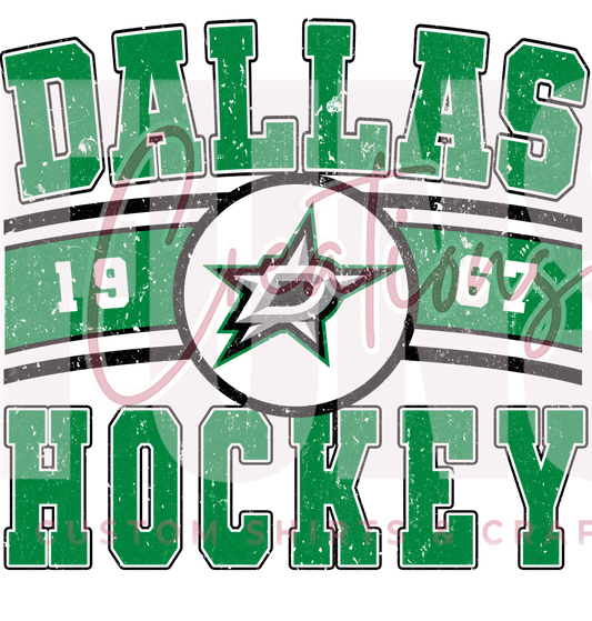 Dallas Hockey Logo DTF Transfer