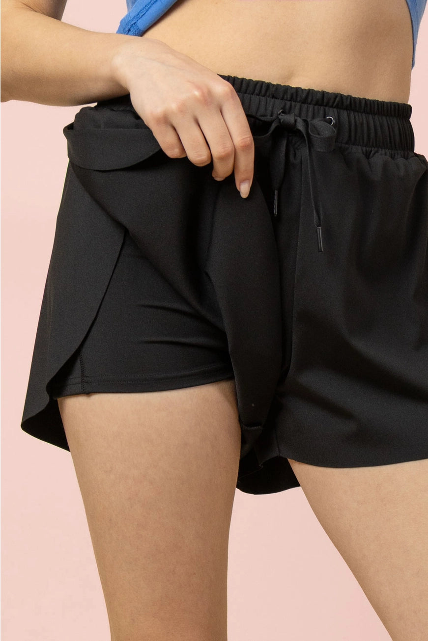 Activewear Shorts- BLACK