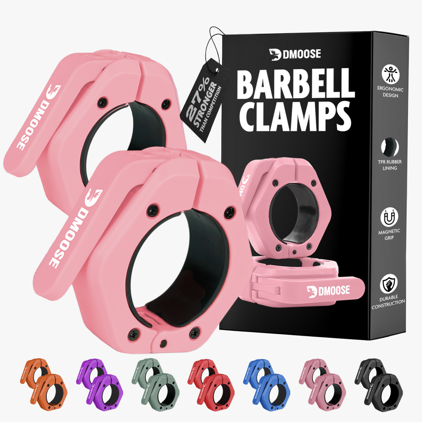 Barbell Clamps: Blue / Non Magnetic