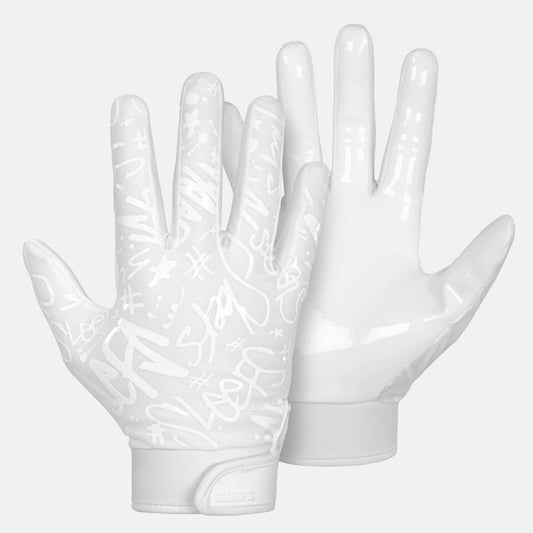White Sticky FB Receiver Gloves