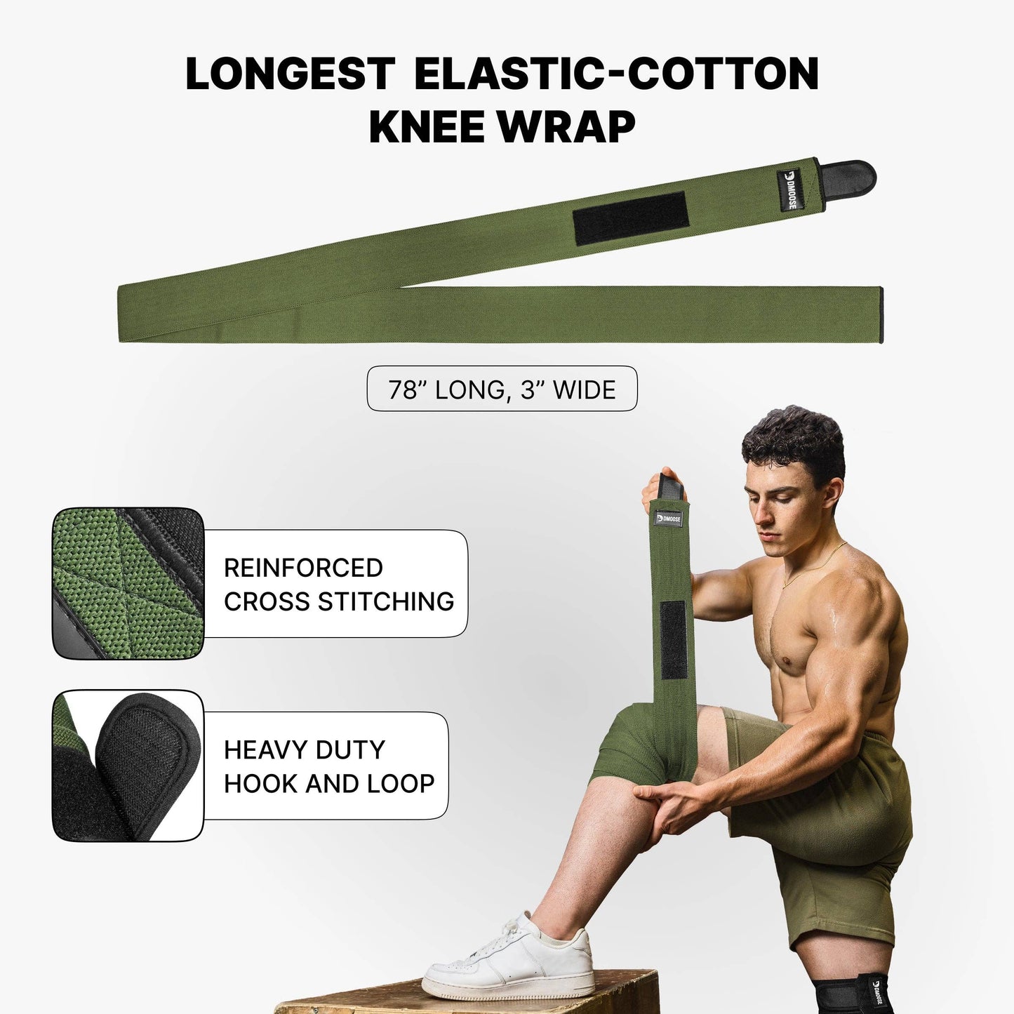 Knee Wraps for Weightlifting: American I (Pair)