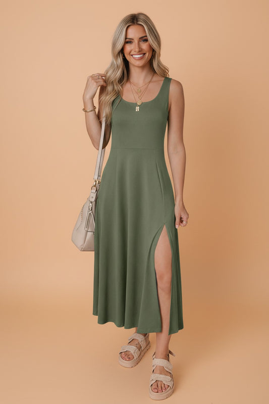 DESERT WILLOW DRESS - Olive