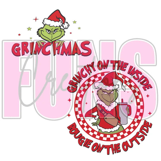 Grinchy Inside Bougie Outside w/ Pocket
