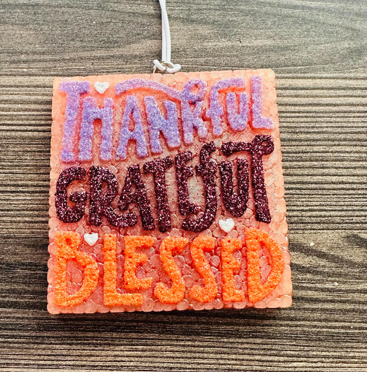 Thankful, Grateful, Blessed- Leather & Lace