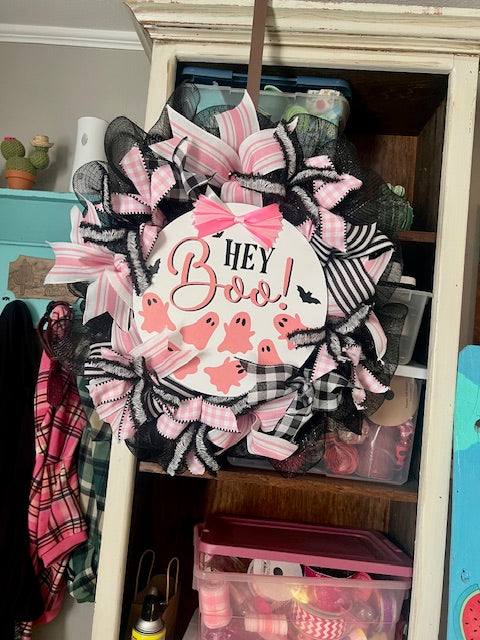 Hey Boo! Wreath