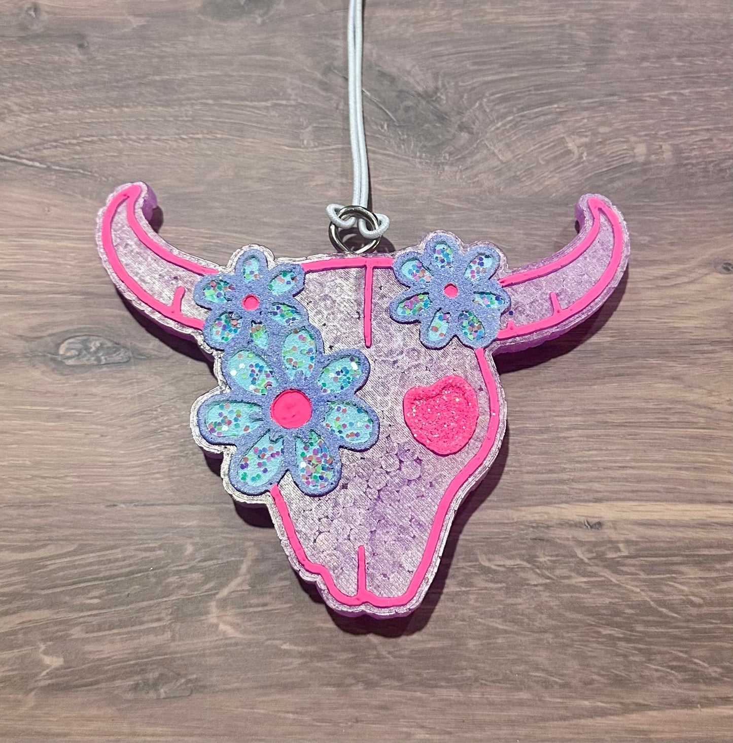 Pink Bull Skull- Fiji White Sands