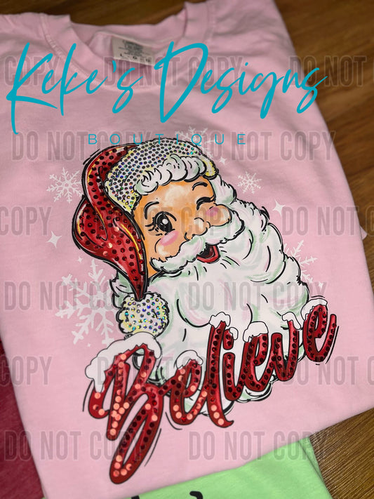 Believe Santa Spangle