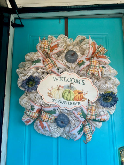 Welcome Fall Wreath