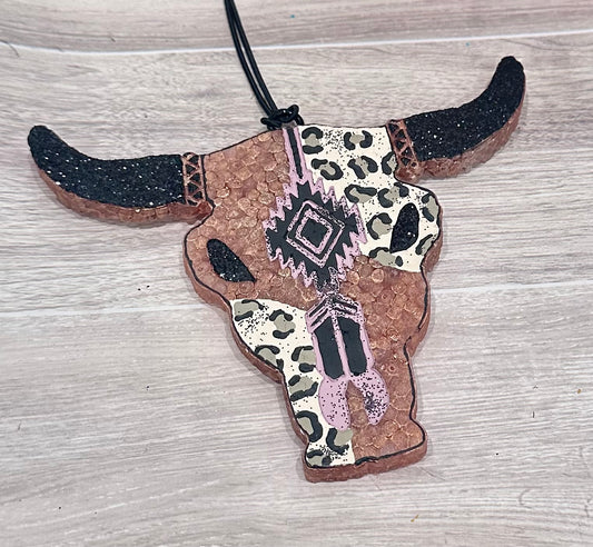 Bull Skull- Cowboy