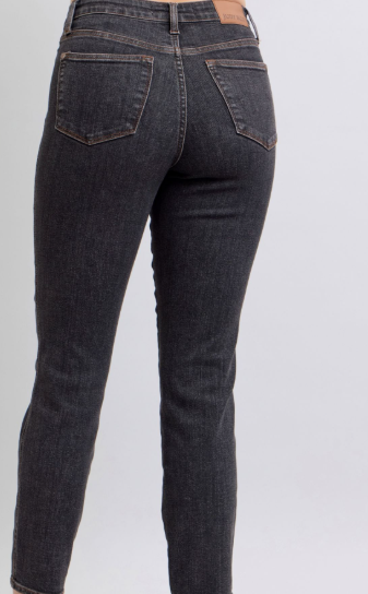 JB Blk Mid Rise Slim TC