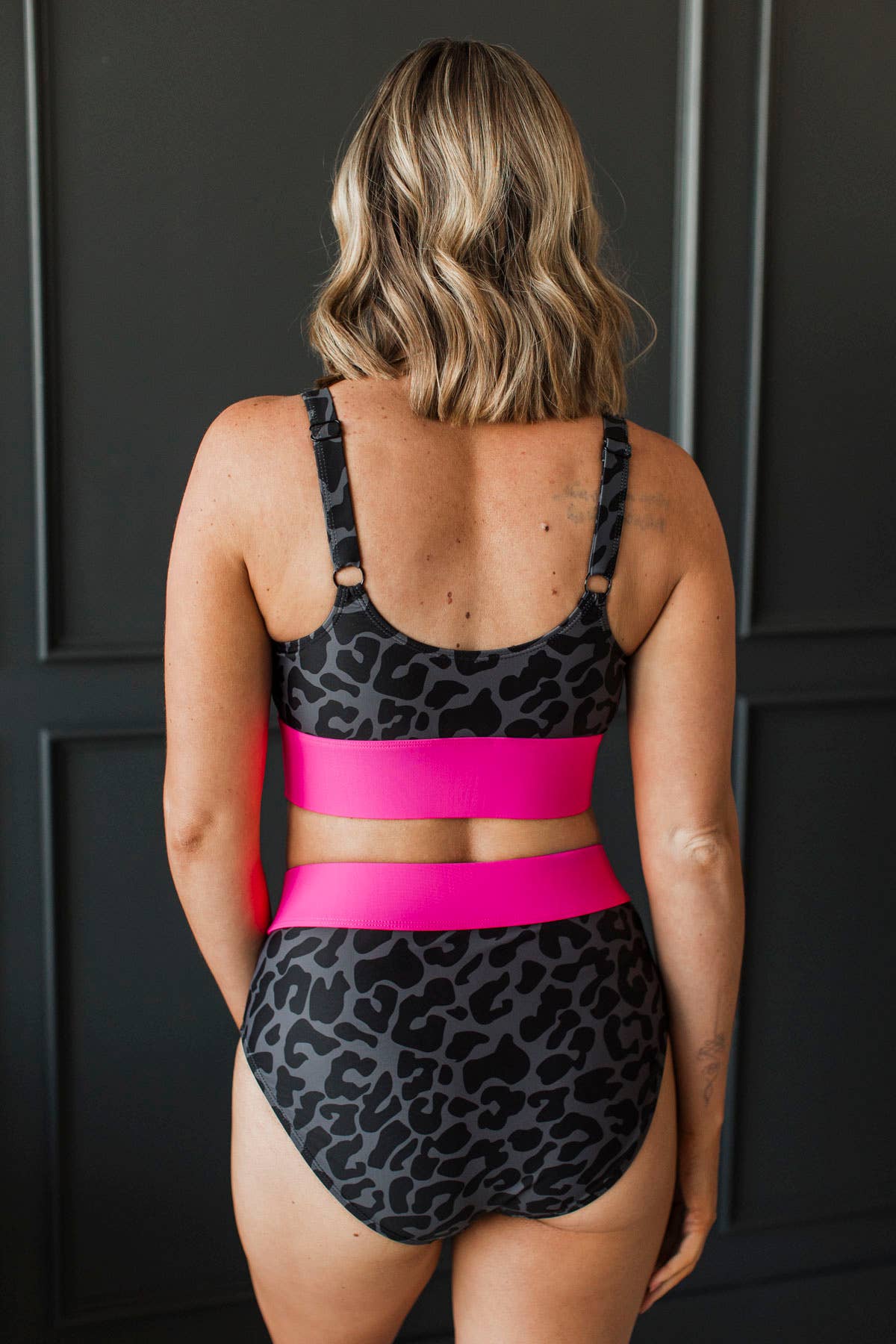 LEOPARD AND NEON PINK BIKINI SET - Thistle Canyon Co.