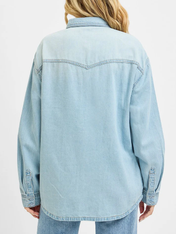 Western Yoke Light Denim Shirt