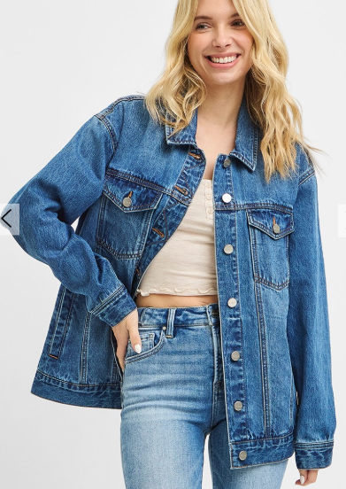 Med Oversized Denim Jacket
