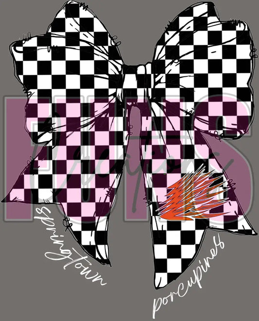 Pines Checkered Bow