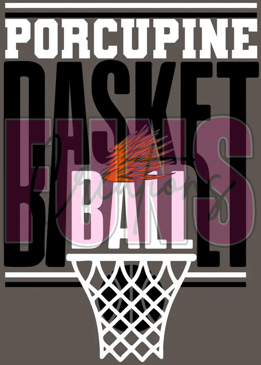 Porcupine Basketball 2 Black