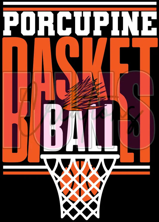 Porcupine Basketball 2 Orange