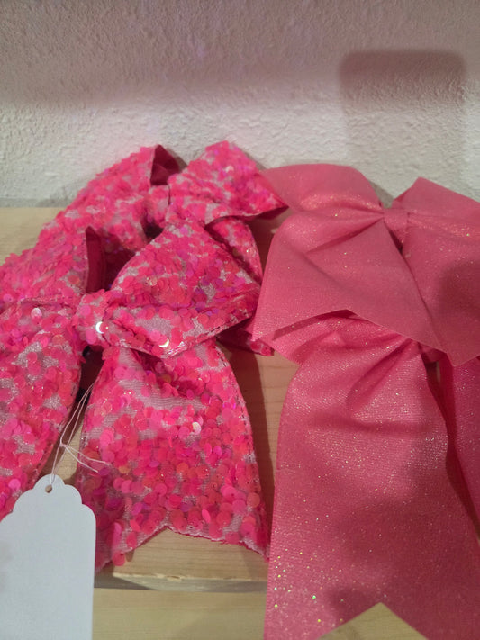 Pink Cheer Bow