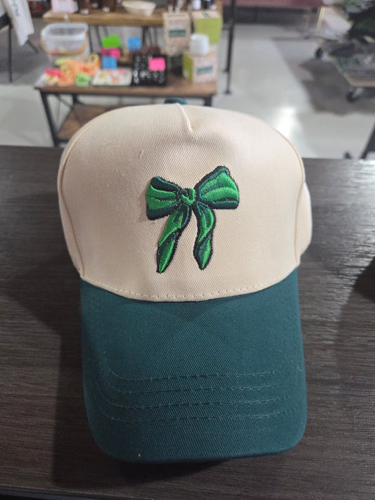 Green Bow Hat