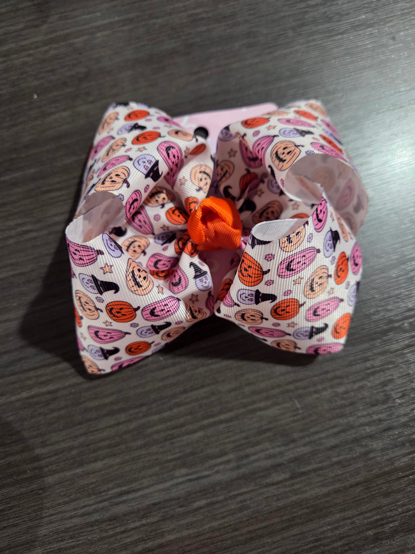 Multi Color Pumpkin Bow