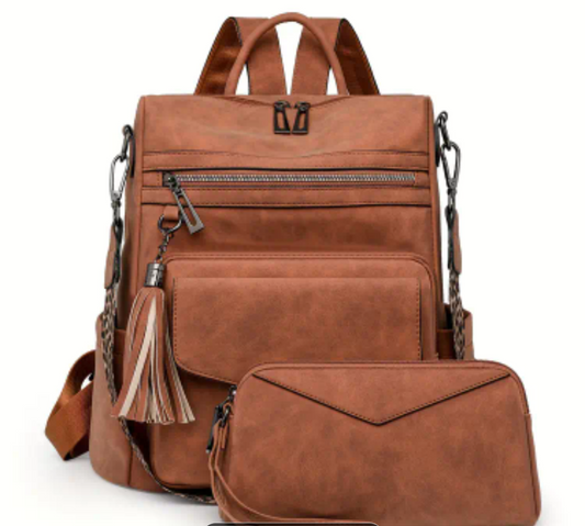 Backpack Purse w/Wrislet