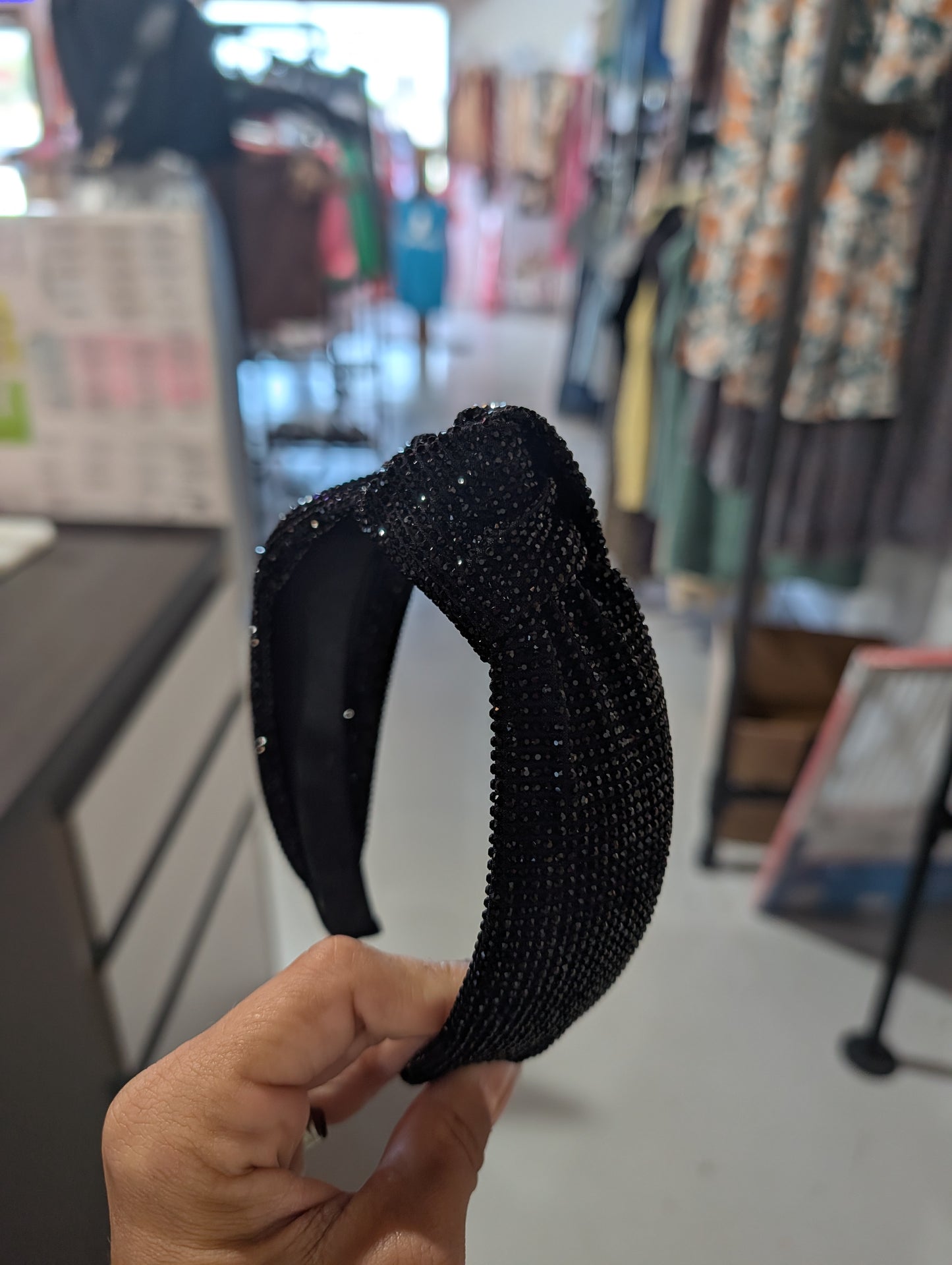 Black Rhinestone Headband