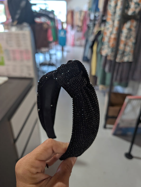 Black Rhinestone Headband