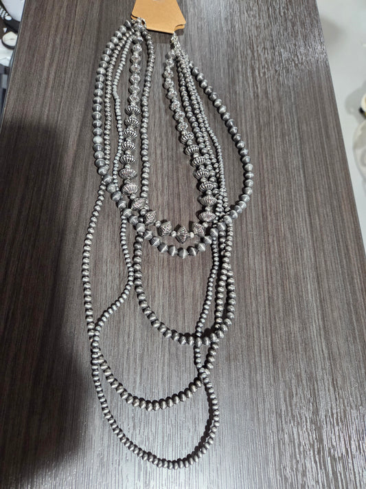 Stacked Faux Navajo Necklace