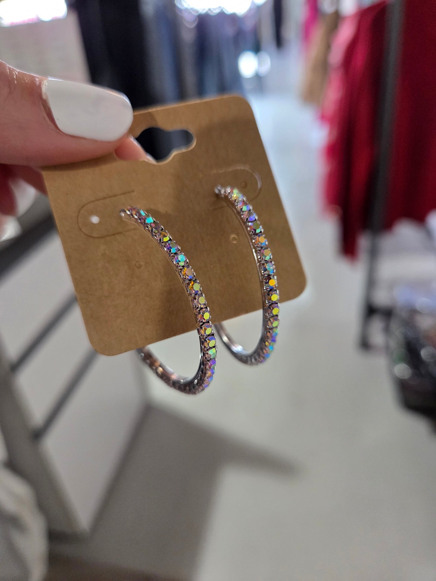 Rhinestone Hoops