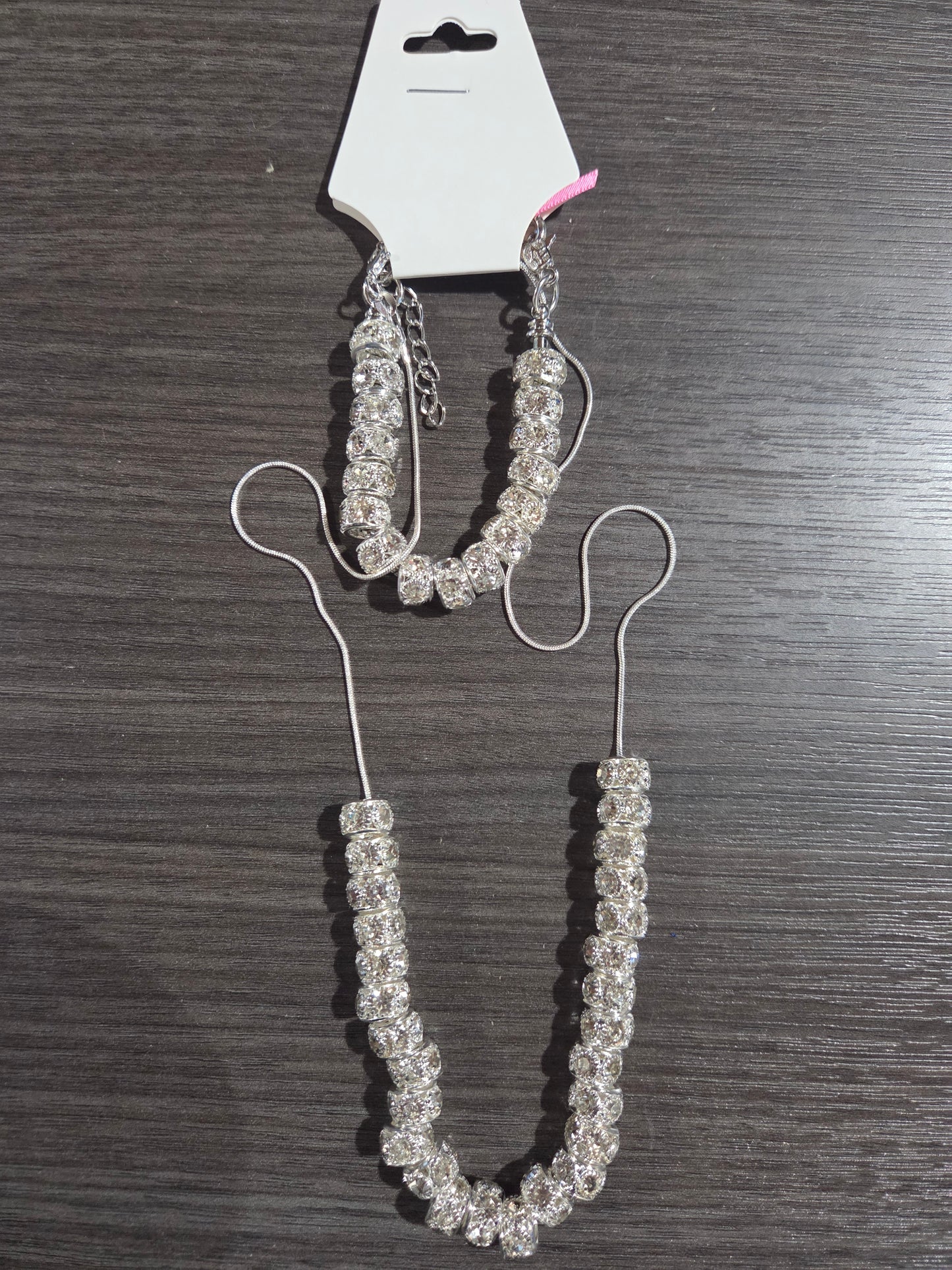Crystal Beaded Necklace & Bracelet