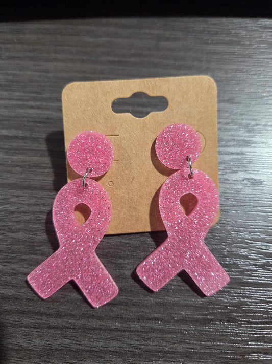 Pink Ribbon Dangle
