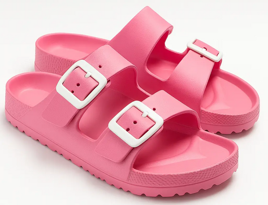 Double Buckle Sandal - Pink