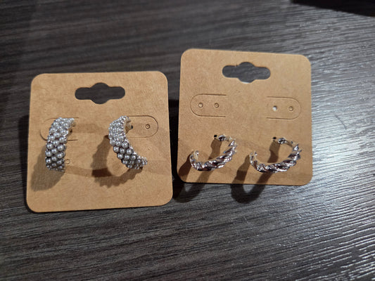 Sm Silver Hoops